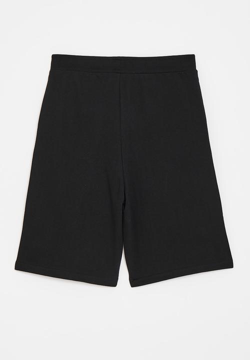 POLO - Boys grant terry fleece short - black