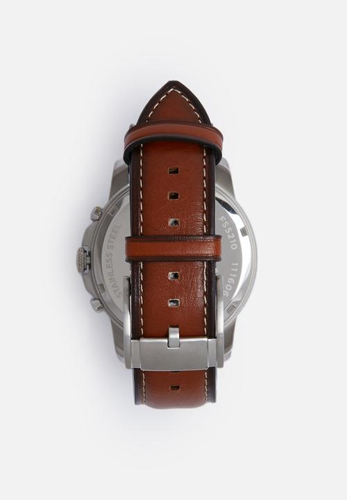 Fossil - Grant - leather watch brown