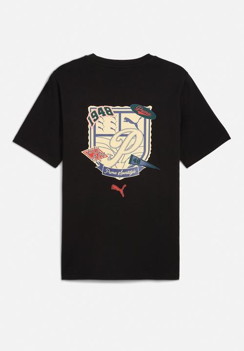 PUMA - Sports legacy Graphic Tee - puma black