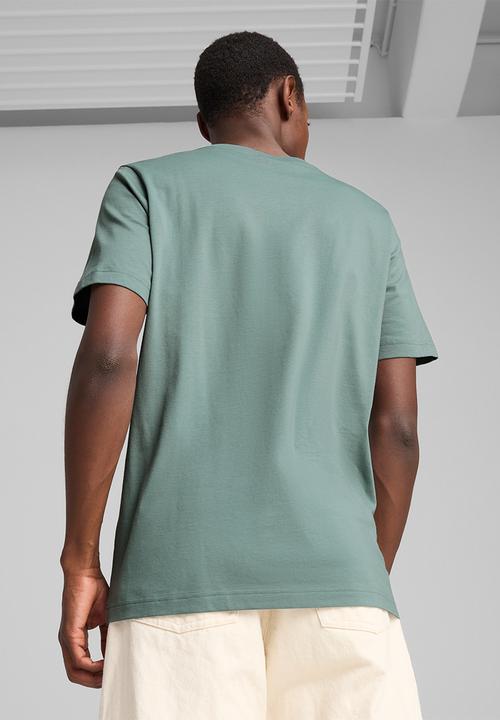 PUMA - Graphics Puma Wording Tee M - Green Moon