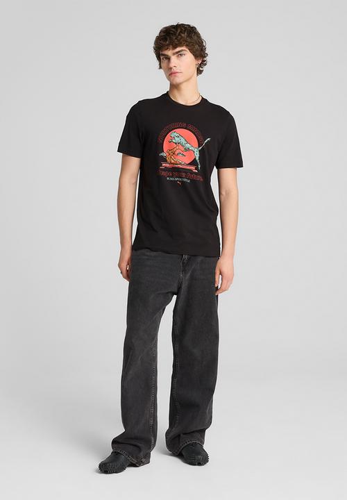 PUMA - Graphic Puma Bonsai Tee M - puma black