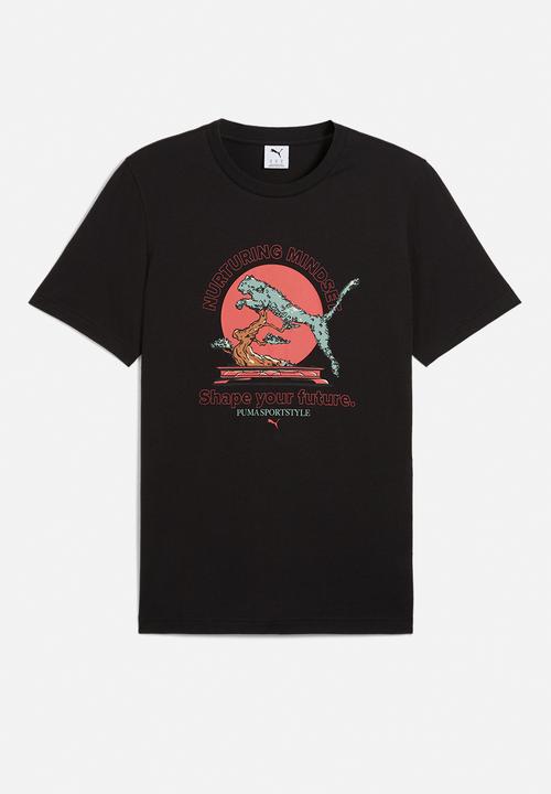 PUMA - Graphic Puma Bonsai Tee M - puma black