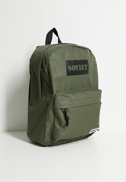 SOVIET - Jazz nylon backpack - olive & black