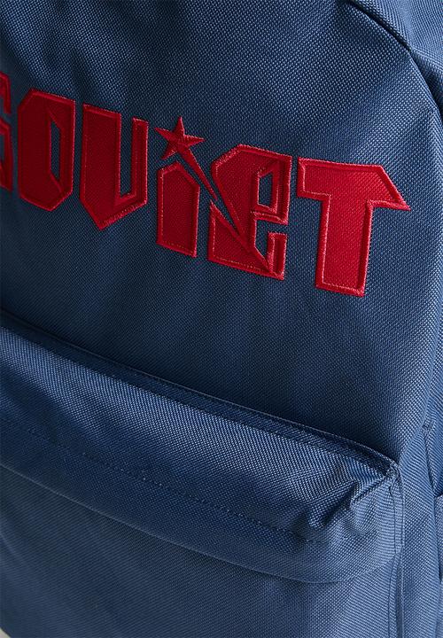 SOVIET - Techno Nylon Backpack - Navy & red