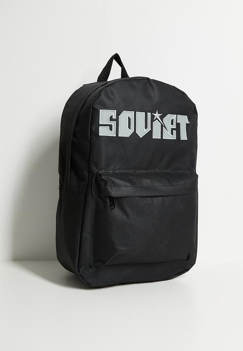 SOVIET - Techno Nylon Backpack - black & silver