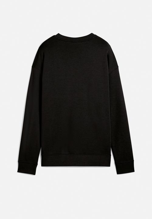 PUMA - Ess Small No. 1 Logo Relaxed Crew Fl W P - Puma Black