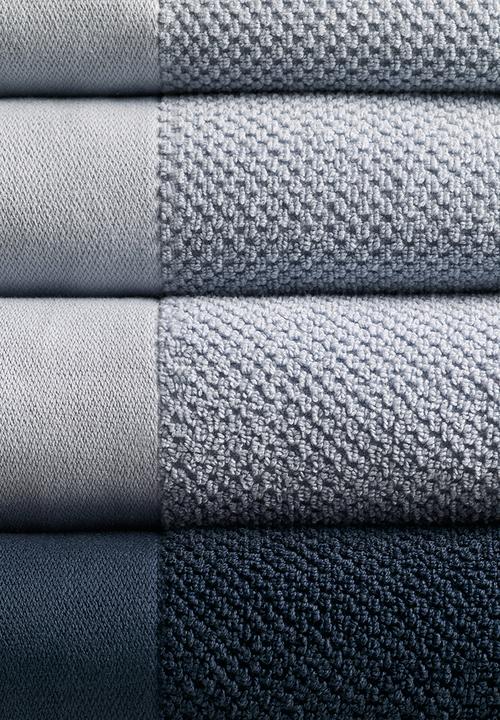 H&M - Cotton terry bath towel - light dusty blue