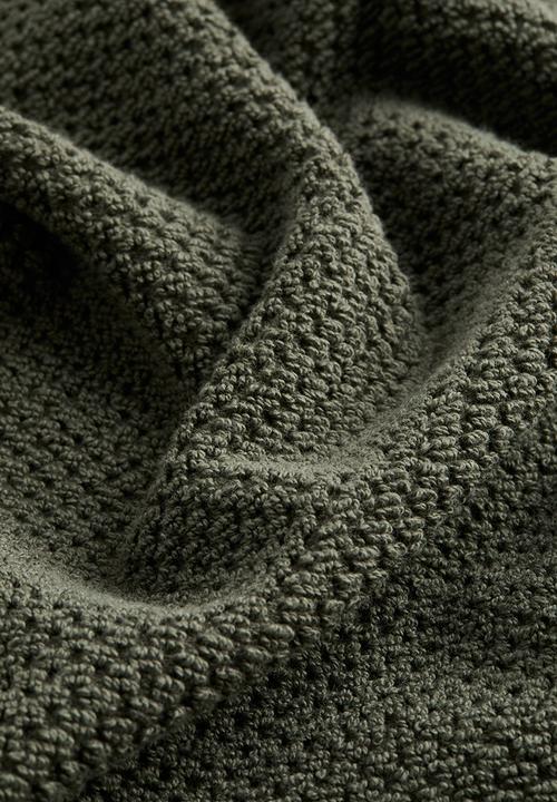 H&M - Cotton terry bath towel - dark green 