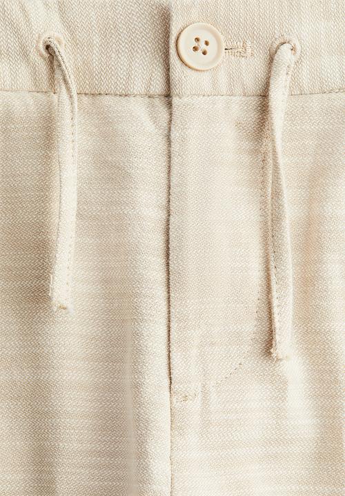 H&M - Cotton roll-up chinos - beige