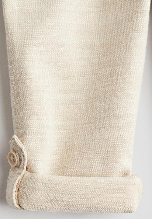 H&M - Cotton roll-up chinos - beige
