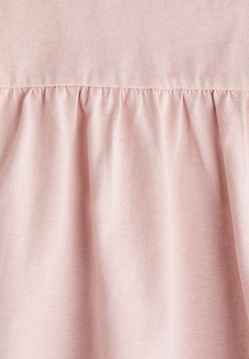 H&M - Cotton jersey dress - light pink