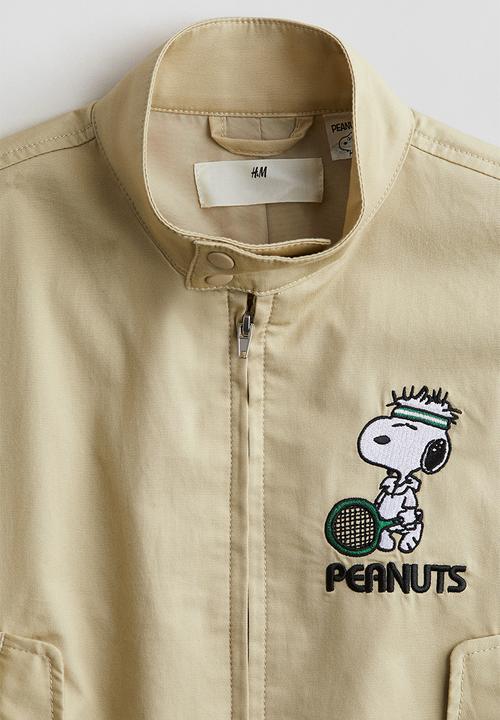 H&M - Oversized twill jacket - beige snoopy
