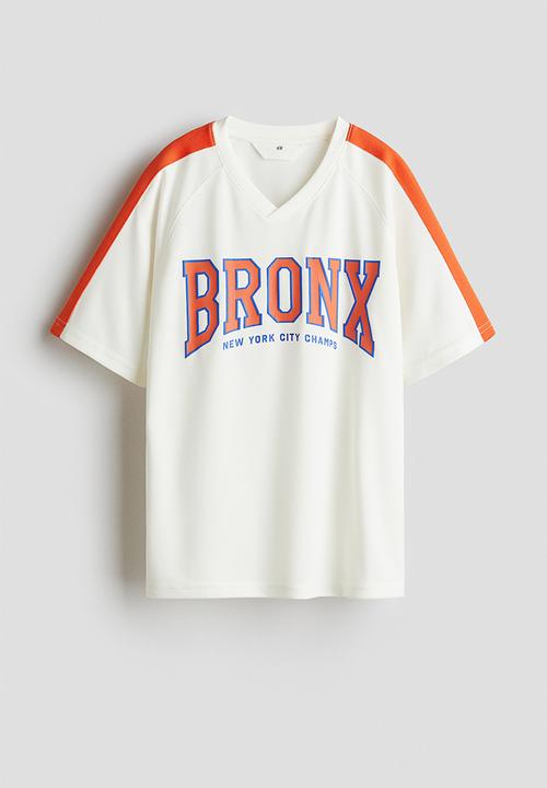 H&M - Loose-fit hockey shirt - white bronx