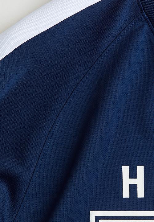 H&M - Loose-fit hockey shirt - dark blue & brooklyn heights