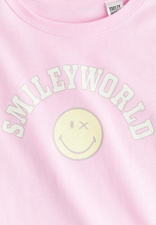 H&M - Printed t-shirt - pink smileyworld® 