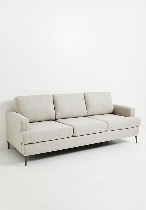 Sixth Floor - Bali 3 seater sofa - stone