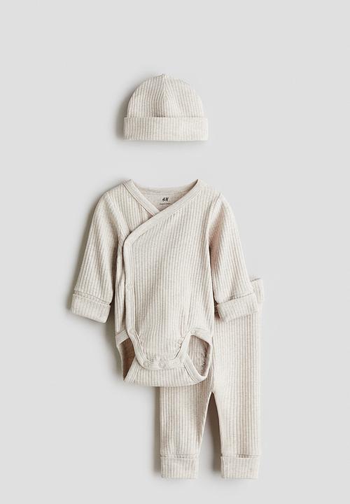 H&M - 3-Piece room-to-grow set - light beige