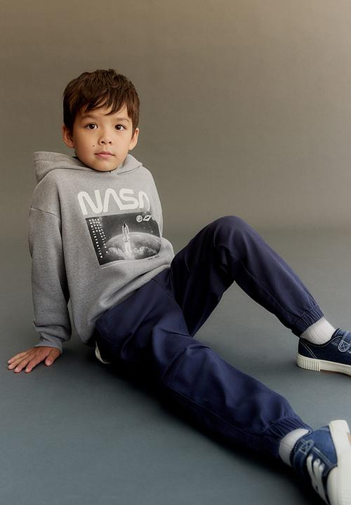 H&M - Twill joggers - dark blue