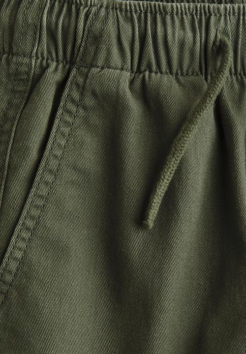 H&M - Twill joggers - khaki green