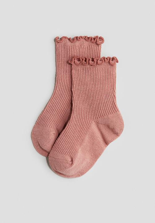 H&M - 4-pack overlock-detail socks - multi