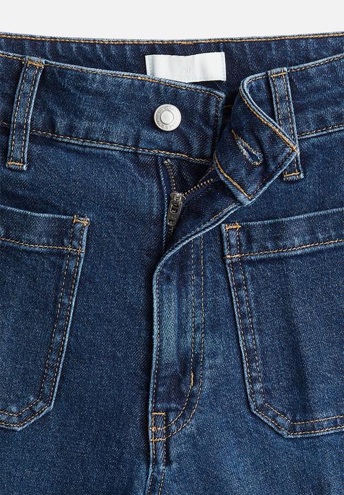 H&M - Wide high jeans - dark denim blue 