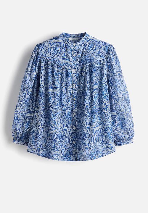 H&M - Cotton blouse - blue/paisley pattern