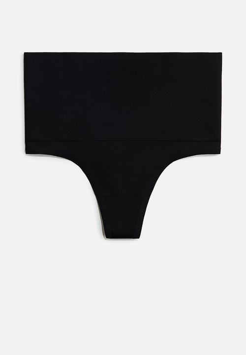 H&M - 2-Pack medium shape thong briefs - black