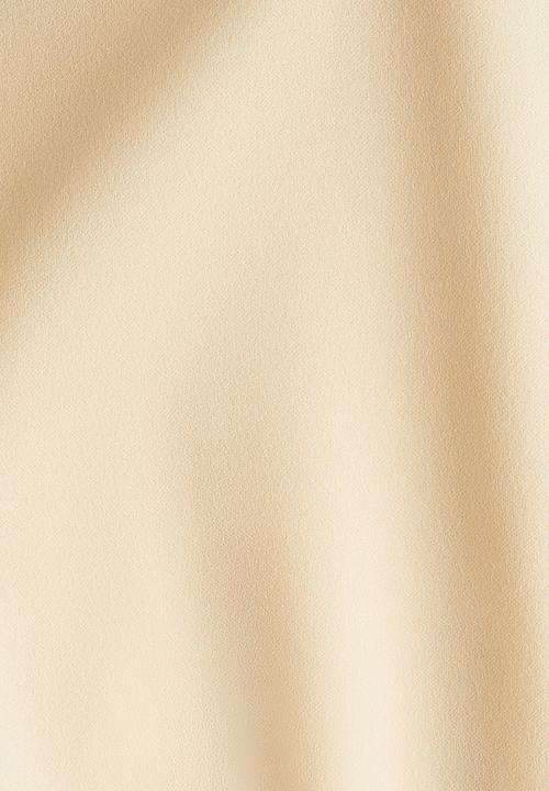 H&M - Waisted top - pale yellow