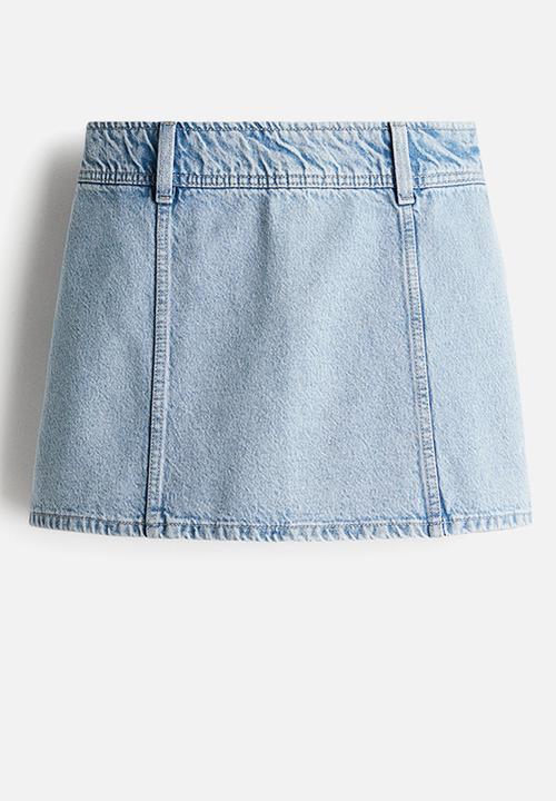 H&M - Mini skirt - light denim blue