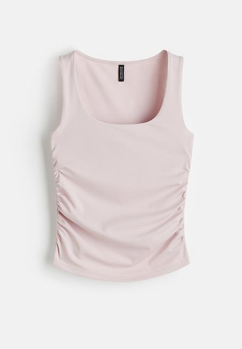 H&M - Ruched vest top - light pink