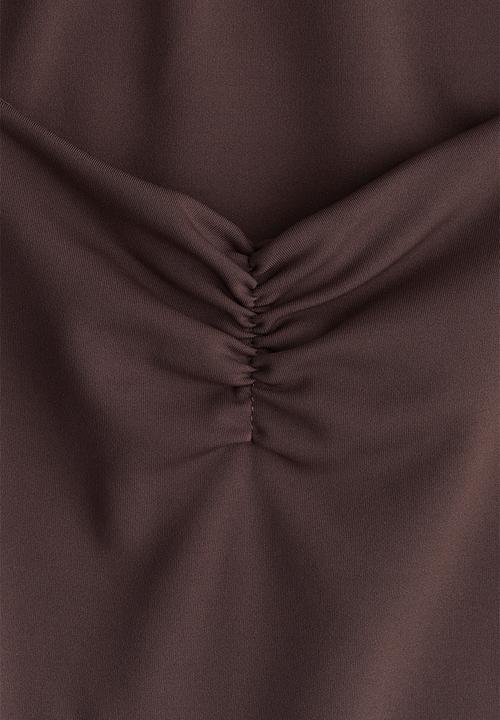 H&M - Gathered vest top - brown