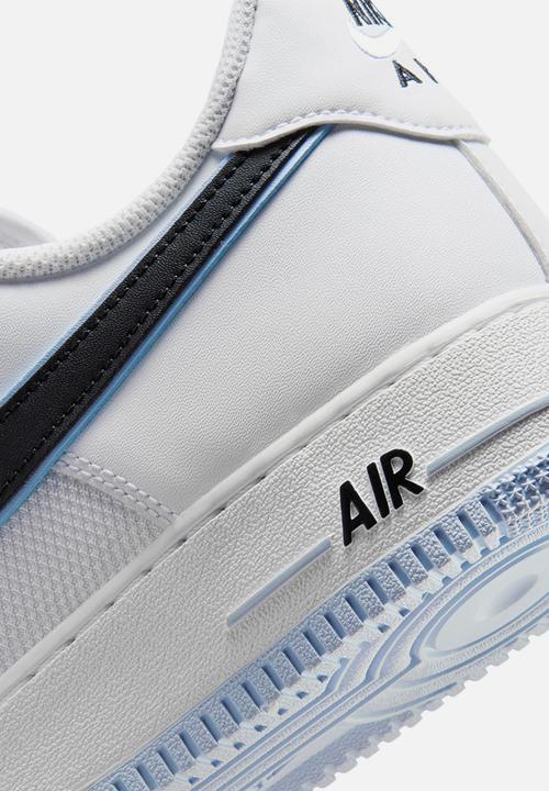 white air force light blue tick