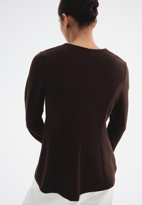 H&M - Interlock blazer - dark brown