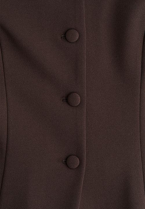 H&M - Interlock blazer - dark brown