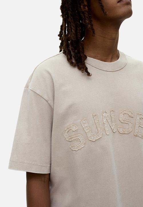 H&M - Loose fit printed t-shirt - beige sunset
