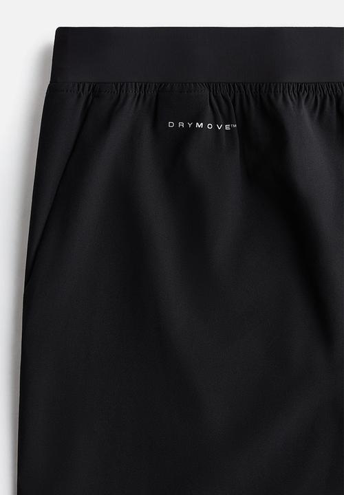 H&M - Mid-length sports shorts with drymove™ - black