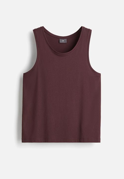 H&M - Pyjama vest top and bottoms - aubergine purple