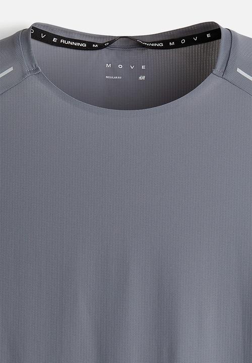 H&M - Regular fit running t-shirt with drymove™ - grey