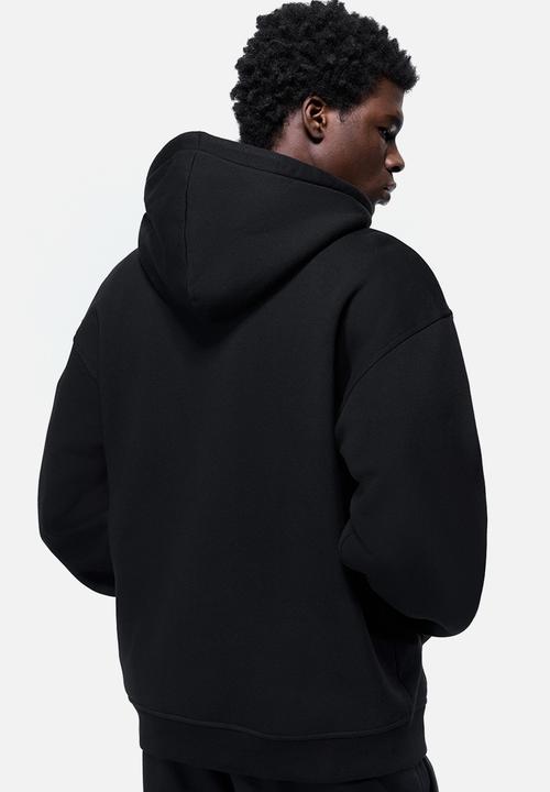 H&M - Loose  fit zip-through hoodie - black