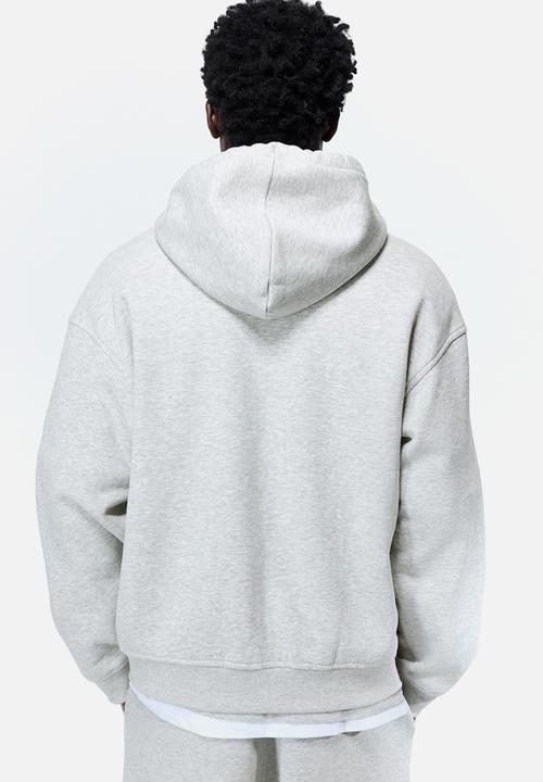 H&M - Loose  fit zip-through hoodie - grey marl