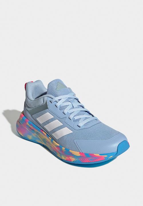 adidas Performance - Fortarun 4.0 J - Glow Blue/Magic Grey Met/Lucid Pink