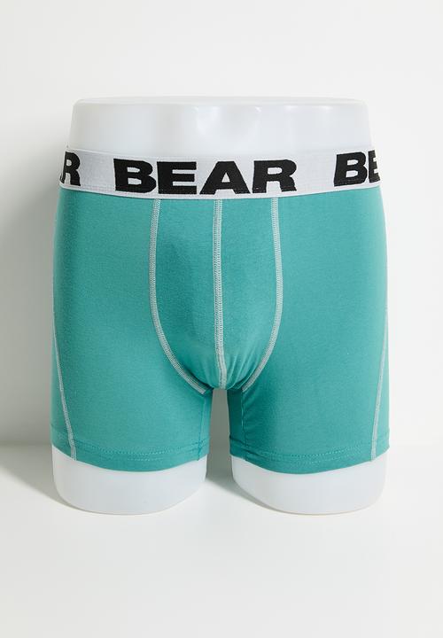 Bear - 3Pk Bodyshorts - Teal Floral Print/Teal/Grey