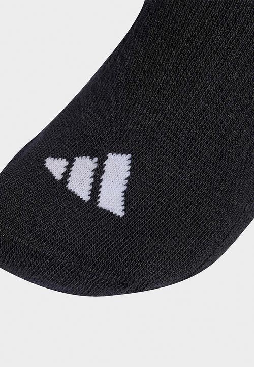 adidas Performance - 3 Stripes Cushioned Sportswear Mid Cut Socks - 3 pack - Black/Wht