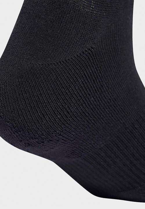 adidas Performance - 3 Stripes Cushioned Sportswear Mid Cut Socks - 3 pack - Black/Wht