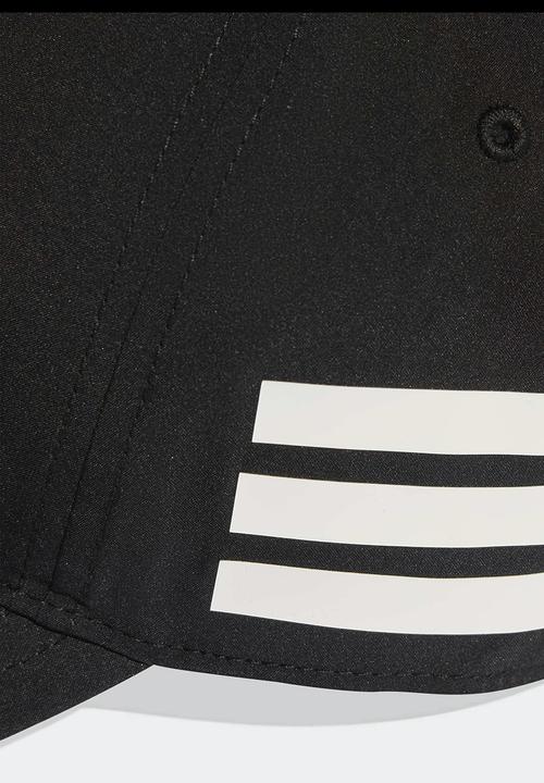 adidas Performance - 3 Stripe ess cap - black/white