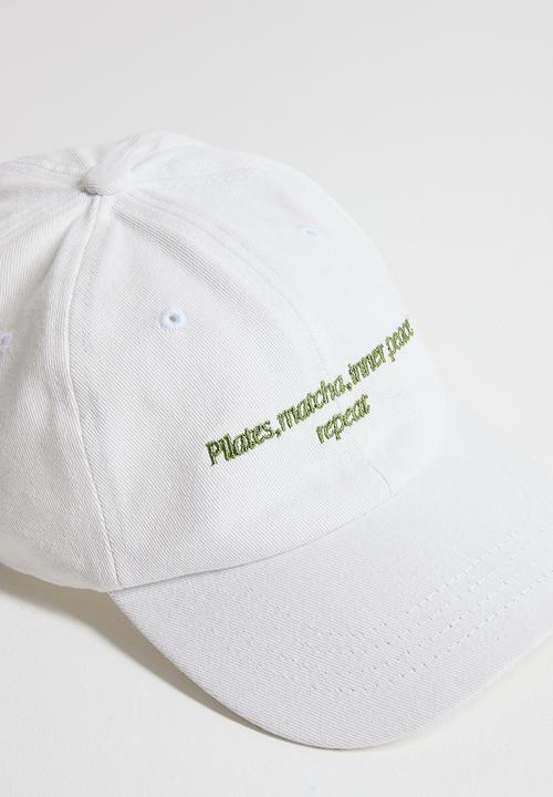 boohoo - Matcha and Pilates Cap - cream