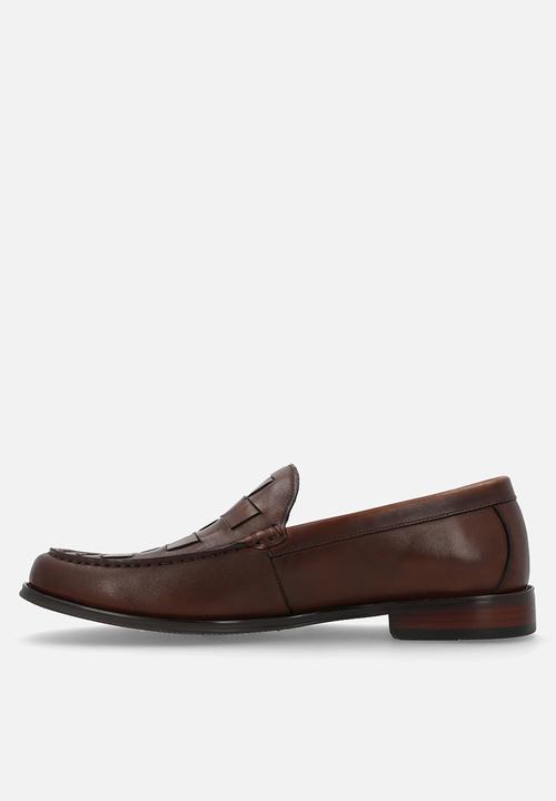 POLO - Woven slip on loafer  - tan