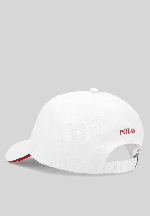 POLO - 6 Panel Metal Peak - White/Red