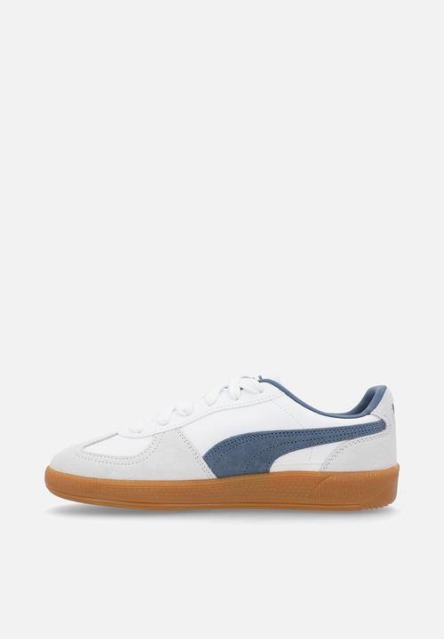 PUMA - Palermo Lth Jr-White/Dark Indigo