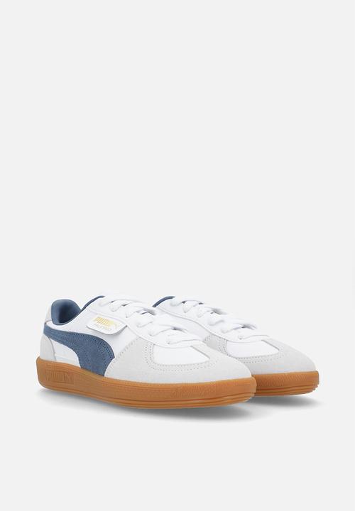 PUMA - Palermo Lth Jr-White/Dark Indigo